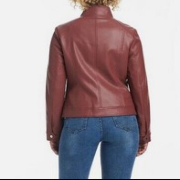 Vince Camuto Ladies' Faux Leather Jacket NWT - Picture 2 of 6